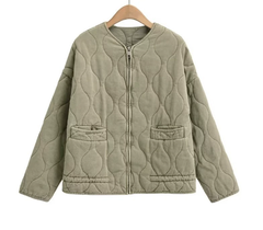 Zara™ - Vintage Steppjacke in Olivgrün