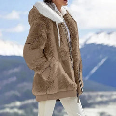 Petra™ | Winterjacke mit Kapuze in Braun