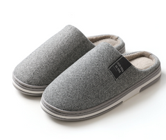 Unisex Hausschuhe – Orthopädische und Bequeme Hausschuhe für den Winter in Grau