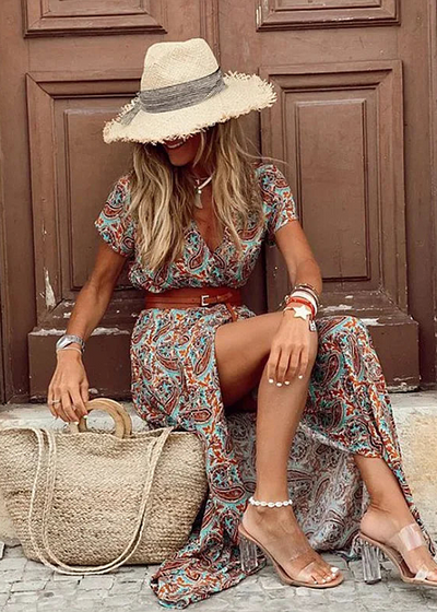 Sybella – Luftiges Boho Maxikleid