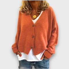 Shamira – Strick-Cardigan in Orange