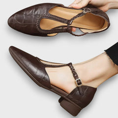 Elaris – Ortopädische Mary-Jane-Schuhe in Braun