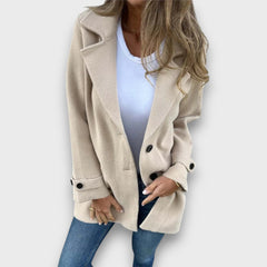 Bella – Eleganter Mantel in Beige