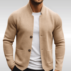 Vornick - Strukturierter Strickblazer in Beige