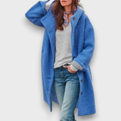 Sophira – Mantel für Herbst und Winter in Blau
