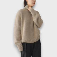 Elandra – Rollkragenpullover in Khaki