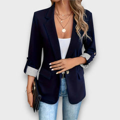 Elviane – Klassischer Blazer in Marineblau
