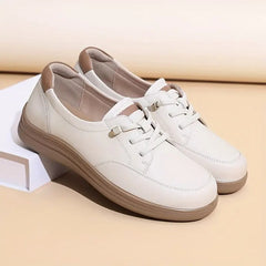Kiarah - Orthopädische Lederschuhe in Beige