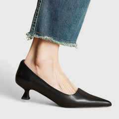 Felicity | Spitze Zehe Verstellbar Absatzschuhe in Schwarz