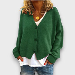Shamira – Strick-Cardigan in Grün
