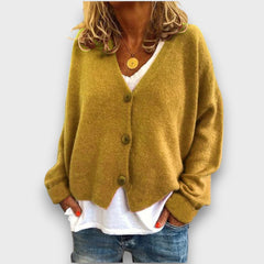 Shamira – Strick-Cardigan in Gelb