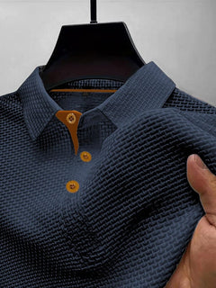Tharic - Leichtes Poloshirt in Dunkelblau