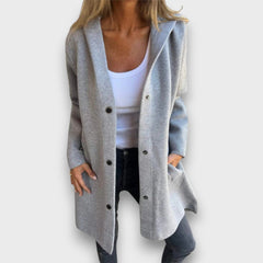 Lurea – Elegante Kapuzenjacke in Grau