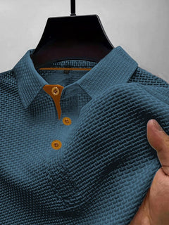 Tharic - Leichtes Poloshirt in Blau