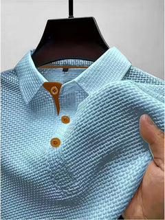 Tharic - Leichtes Poloshirt in Hellblau