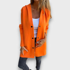 Lurea – Elegante Kapuzenjacke in Orange