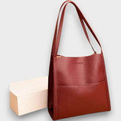 Marisse – Klassische Schultertasche in Rot