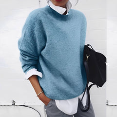 Zinnia - Ein bequemer und lässiger Damenpullover in Blau