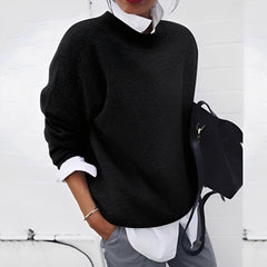 Zinnia - Ein bequemer und lässiger Damenpullover in Schwarz
