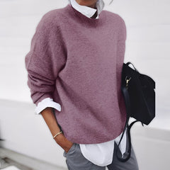 Zinnia - Ein bequemer und lässiger Damenpullover in Rosa