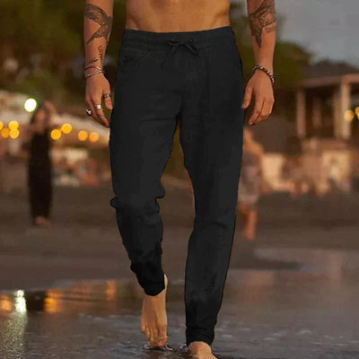 Leinenhose mit Kordelzug für Herren