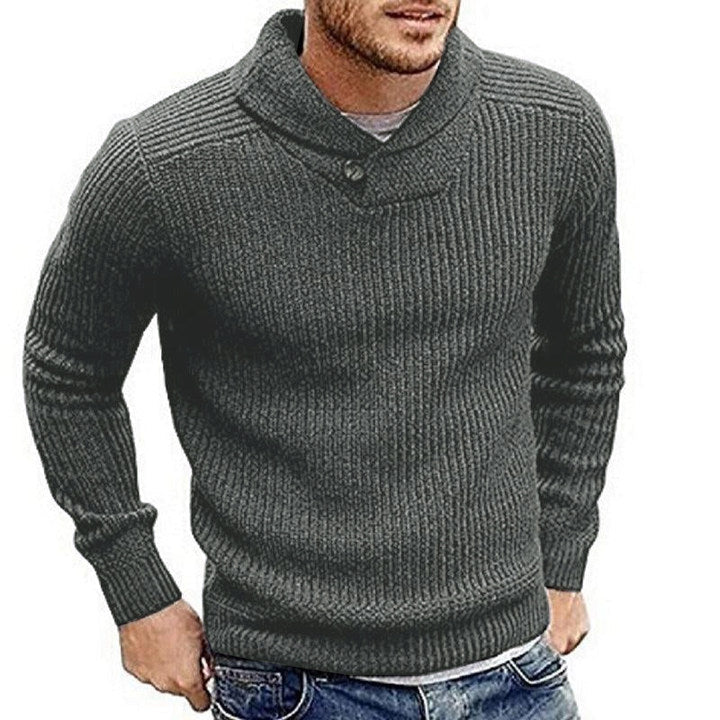 Einfarbiger Pullover für Männer