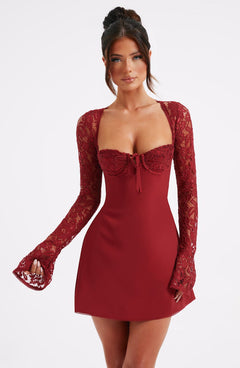 SUSAN | MINI KLEID in Rot