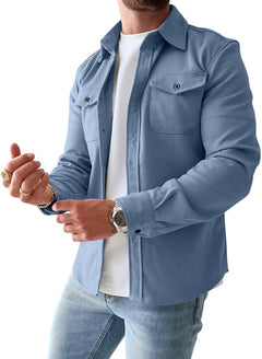 Florian™ | Supreme Freizeit-Hemd in Blau