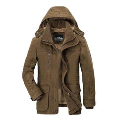 RALF - WINTERJACKE MIT FLEECEFUTTER in Khaki