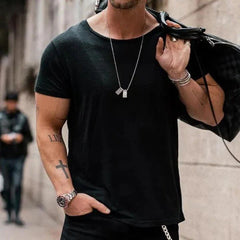 Jörg | Herren Basic T-Shirt aus reiner Baumwolle in Schwarz