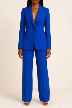 Johanna | Blazer-Hosen-Set im Business-Look in Blau
