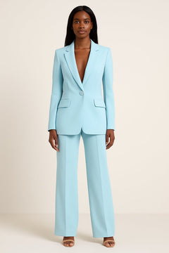 Johanna | Blazer-Hosen-Set im Business-Look in Türkis