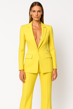 Johanna | Stilvolles Blazer-Hosen-Set in Gelb