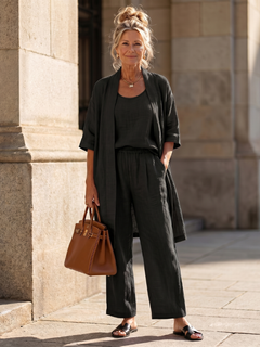 Johanna | Vielseitiges Dreiteiliges Set in Schwarz