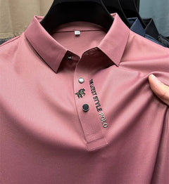 Jonas | Herren Atmungsaktives Komfort-Poloshirt in Rosa