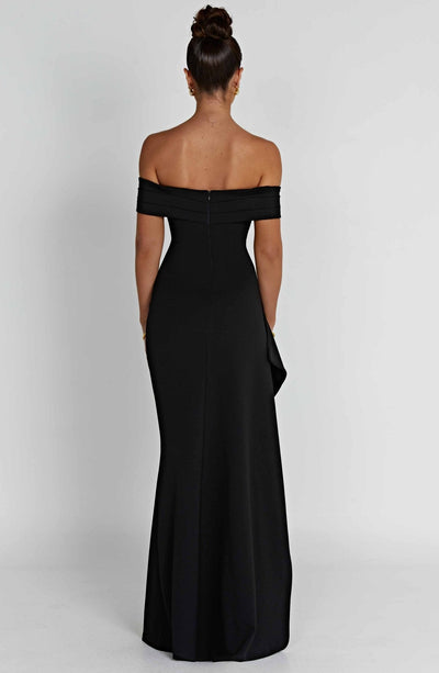 Alice | Langes Kleid mit Schlitz Schultern Frei