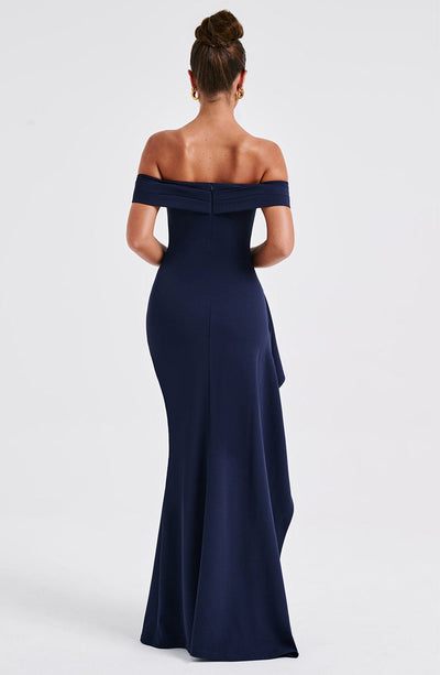 Alice | Langes Kleid mit Schlitz Schultern Frei
