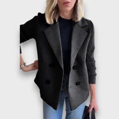 Arlisse – Blazer mit Doppelreiher in Schwarz