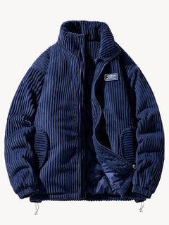 Adam | Stylische Cordjacke in Dunkelblau