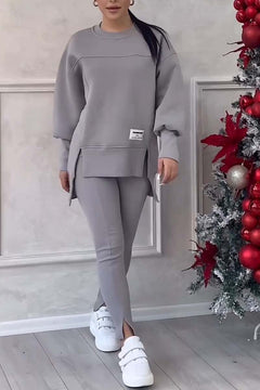 Lina™ | Oversize Damen-Trainingsanzug in Grau