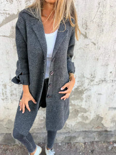 ADELHEID™ | LANGER CARDIGAN in Grau