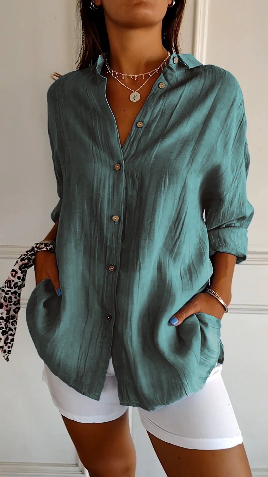 Tallulah - Damen Sommer Hemd | Langarm