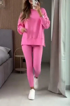 CARMEN - SET AUS SWEATSHIRT UND LEGGINGS in Rosa