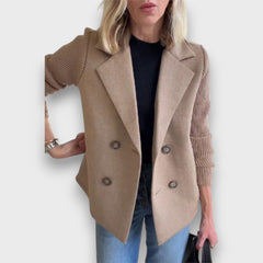 Arlisse – Blazer mit Doppelreiher in Hellbraun