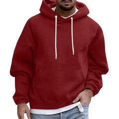 Moderne Streetwear Kapuzenpullover in Dunkelrot