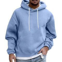 Moderne Streetwear Kapuzenpullover in Hellblau