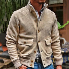 Tate - Stilvolle Herren Strickjacke in Beige