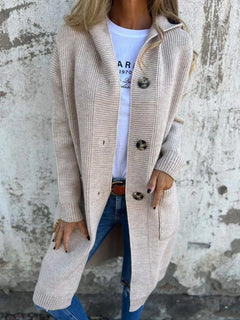 Norvella - Liora Strickmantel in Beige
