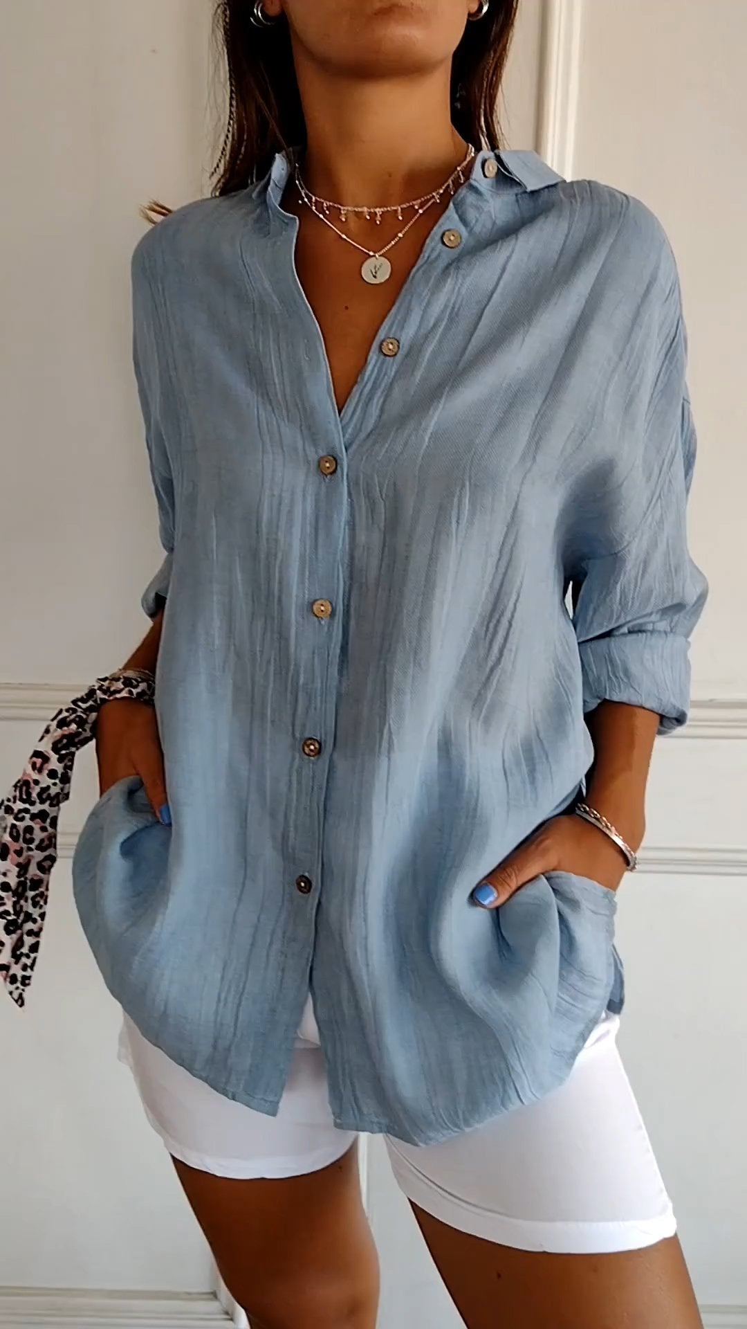Tallulah - Damen Sommer Hemd | Langarm