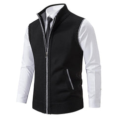 Brendan - Zeitlose Strickjacke in Schwarz